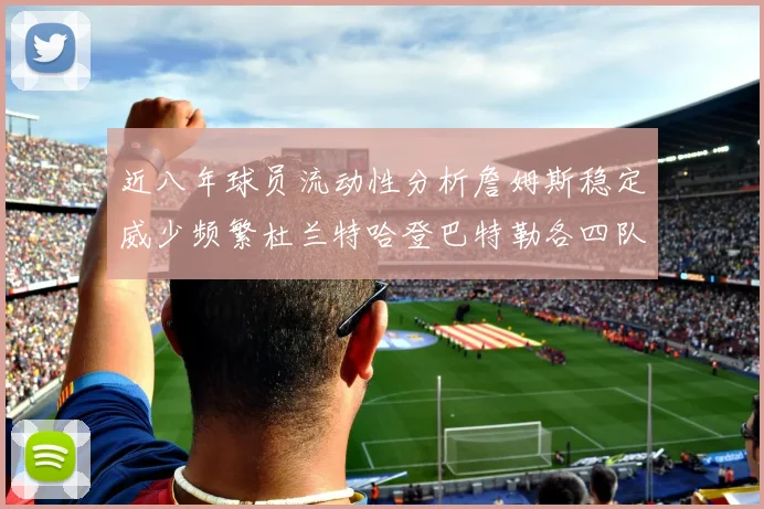 近八年球员流动性分析詹姆斯稳定威少频繁杜兰特哈登巴特勒各四队